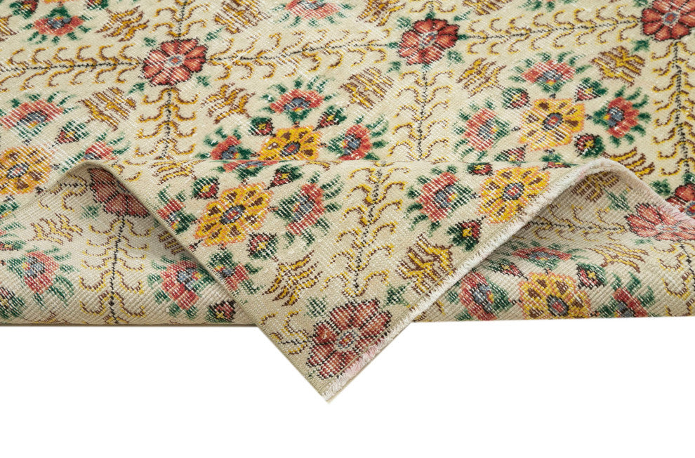 Rug N Carpet - Handwoven Oriental 5' 7'' x 8' 5'' Antique Vintage Rug