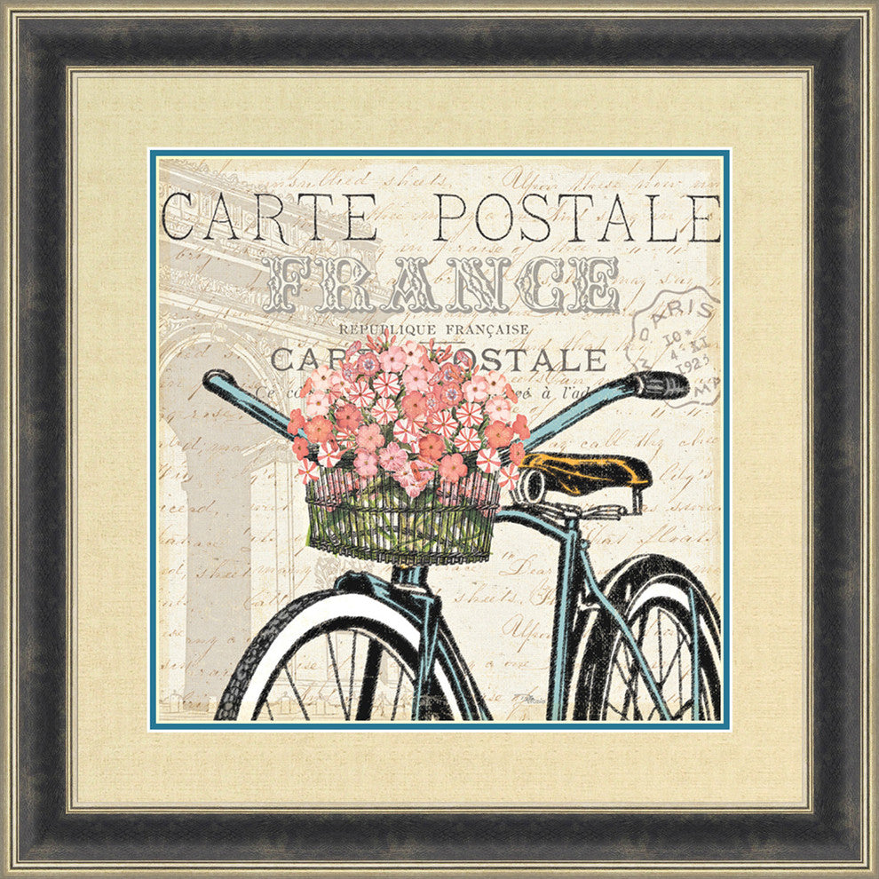 "Paris Ride II" By Pela Studio, Framed Wall Art, Ready to Hang