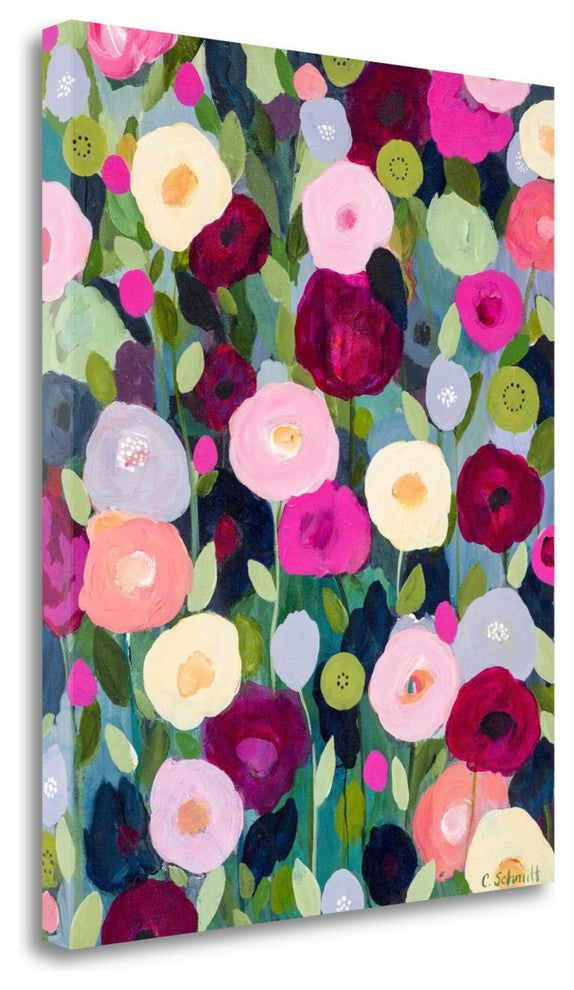 "Night Garden" By Carrie Schmitt, Giclee Print on Gallery Wrap Canvas