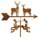 Standing Deer Weathervane With Garden Mount