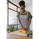4-Piece Geometric Kitchen Set, Apron Oven Mitt Towel and Pot Holder, Paris