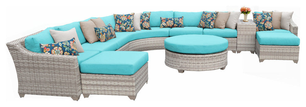 Fairmont 11 Piece Outdoor Wicker Patio Furniture Set 11c
