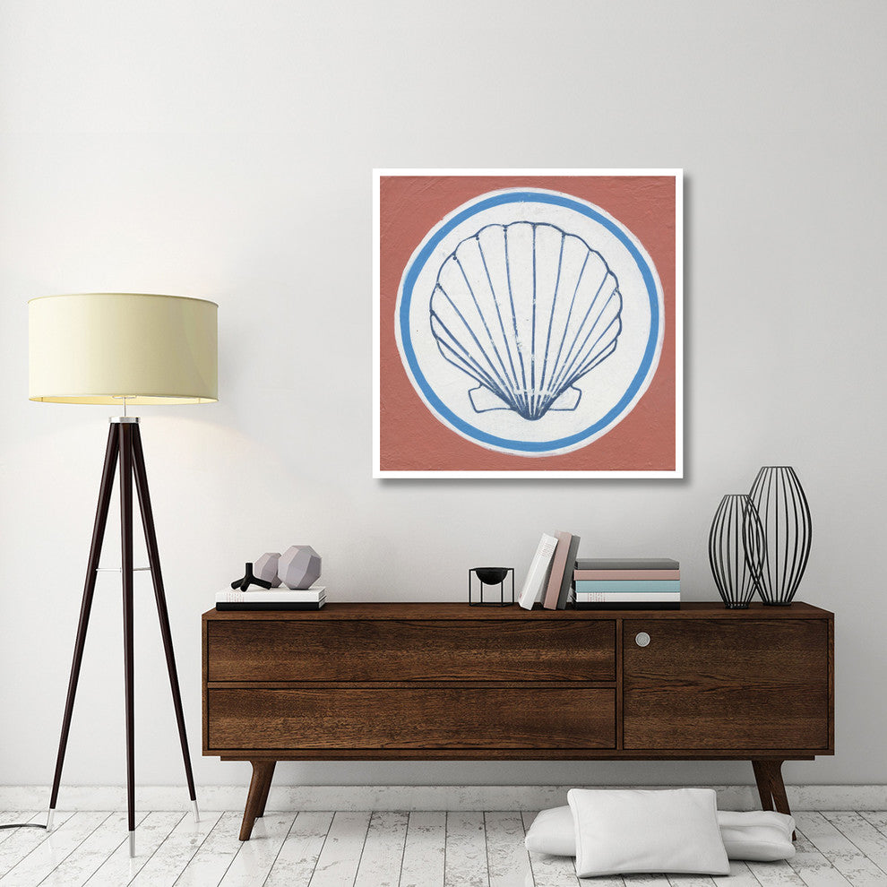 "Summer Shells II" Digital Paper Print by Kathrine Lovell, 42"x42"