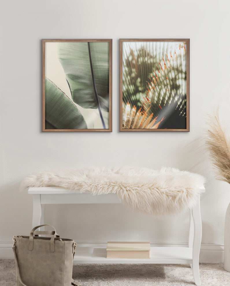 Blake Vintage Palms Framed Printed Glass by Alicia Abla, Gold 18x24