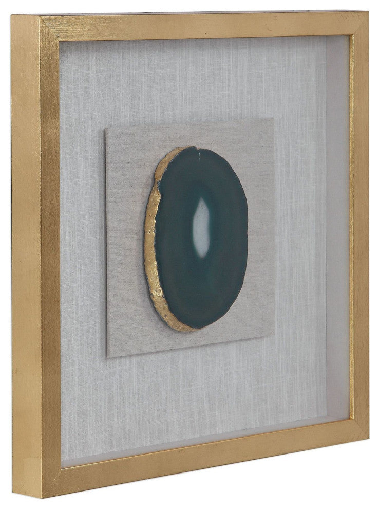 Uttermost 04187 Keeva 19-3/4" x 19-3/4" Minerals and Rocks Shadow - Gold Leaf