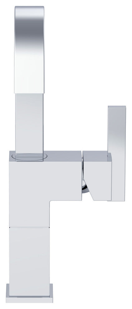Sirius Single Handle Vessel Filler, Metal Grid Strainer, Brushed Nickel