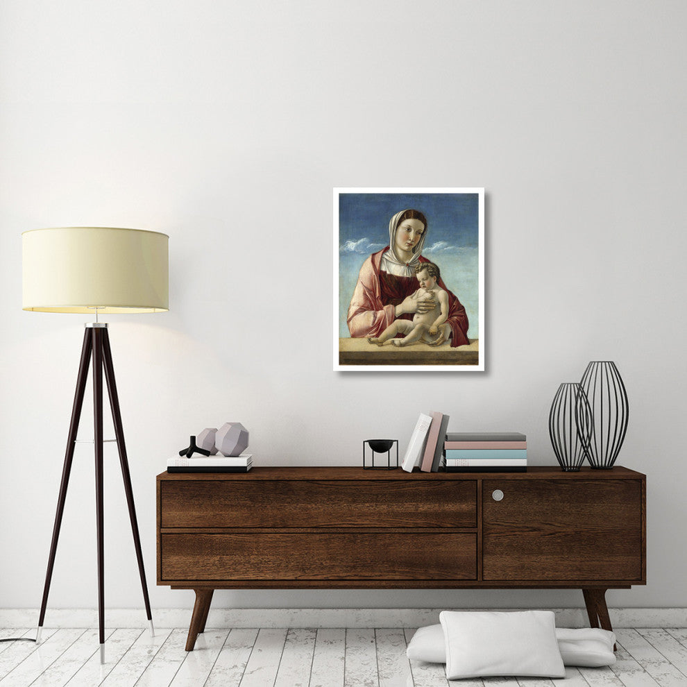 "Madonna and Child - Madonna Frizzoni" Paper Print by Giovanni Bellini, 26"x32"