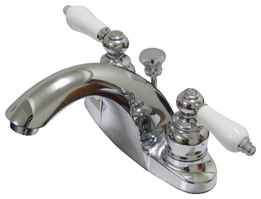 Kingston Brass 4" Centerset Bathroom Faucet, Polished Chrome
