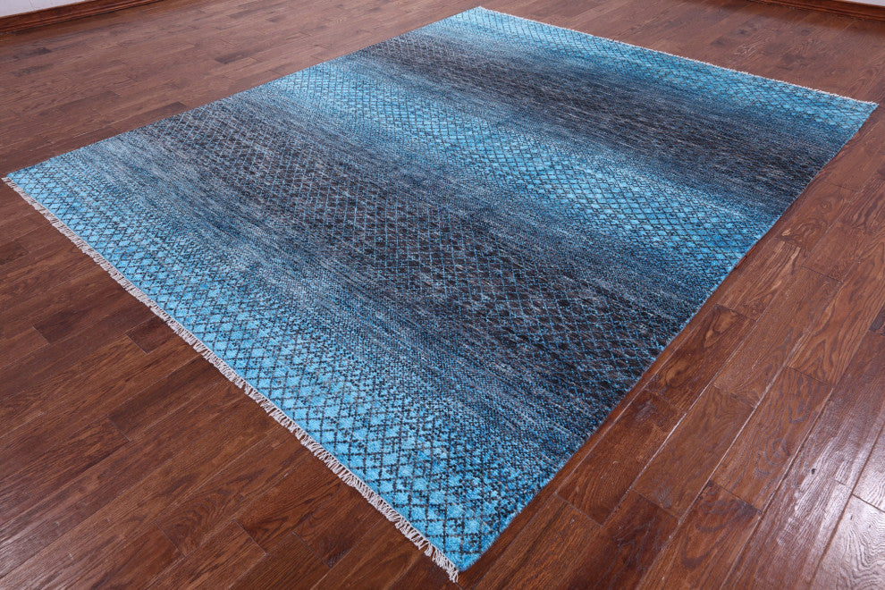 Savannah Grass Handmade Wool & Silk Rug 8' 2" X 10' 0" - Q15448