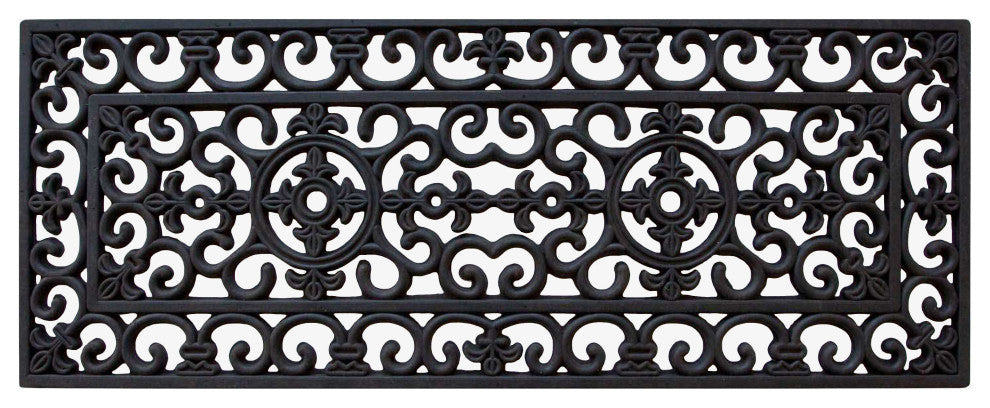 First Impression Audrey Rubber Entry Double Doormat 18"x48