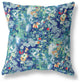 28" Blue Turquoise Springtime Indoor Outdoor Throw Pillow