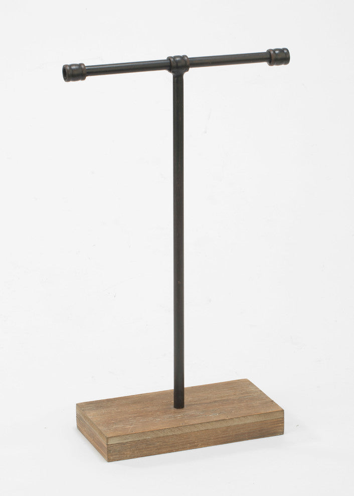 19.25"H Industrial T-Bar Jewelry Stand