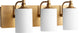 Celeste 3-Light Vanity Fixture, Aged Brass