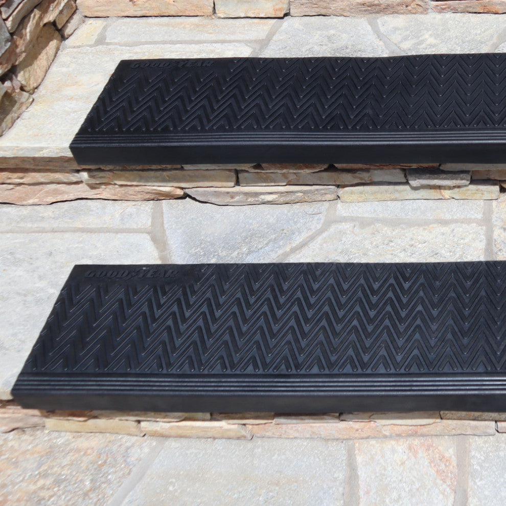 Goodyear "Moderna" Rubber Stair Mats, 10" X 36" - 6 Pack