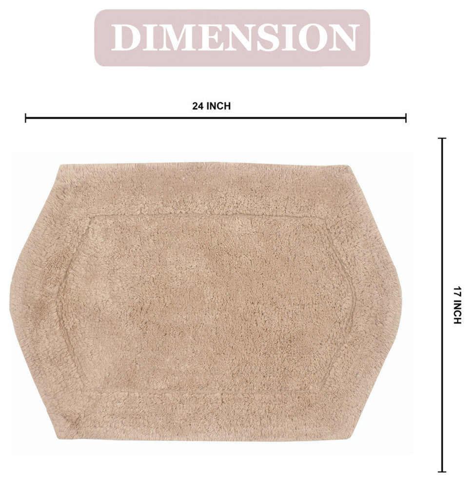 Waterford Bath Rug, 17"x24", Linen