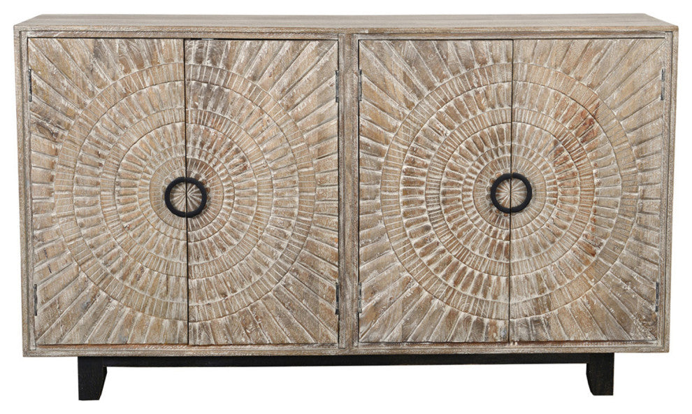 Washed Double Medallion Sideboard