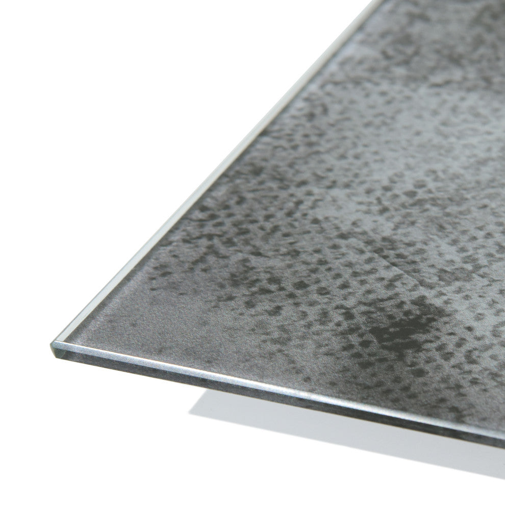 "Dark Ranunculus I A" Frameless Reverse Printed Tempered Art Glass Wall Art