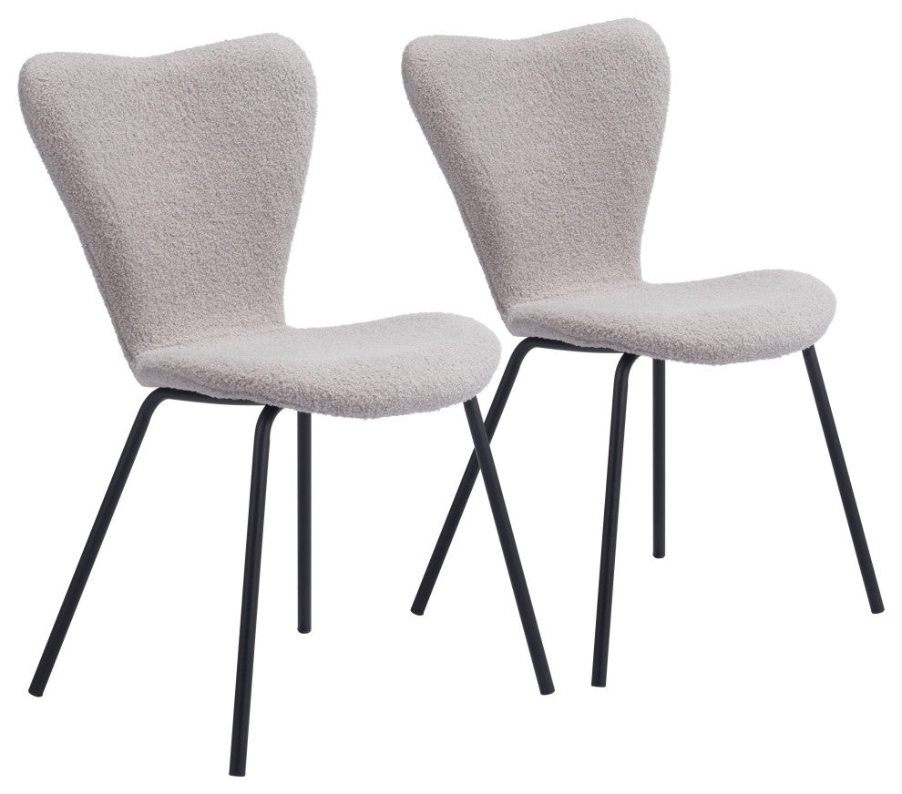 Thibideaux Dining Chair, Set of 2 Light Gray