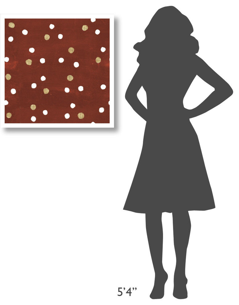 "Santas List Pattern V" Digital Paper Print by Janelle Penner, 26"x26"