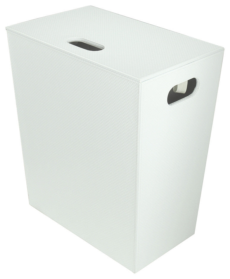 Ecopelle 2263 Laundry Basket/Hamper in White