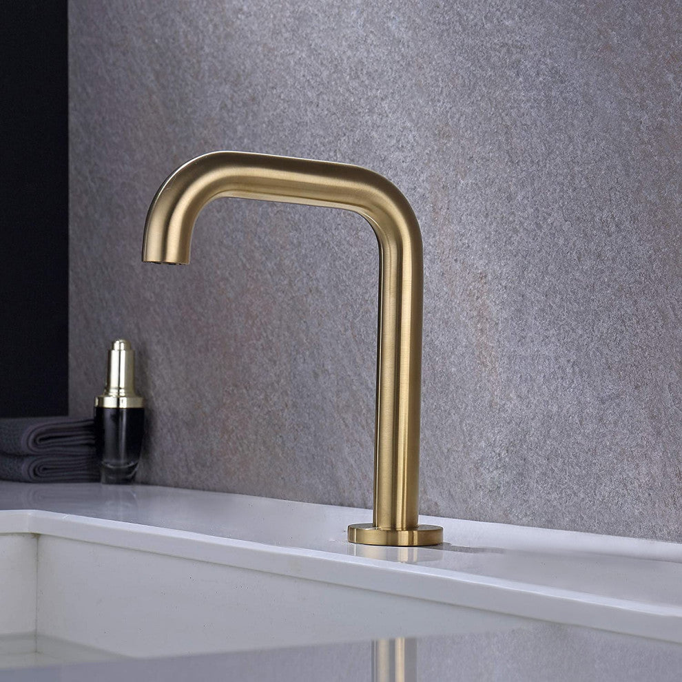 Fontana Commercial Brushed Gold Automatic Sensor Hands Free Faucet