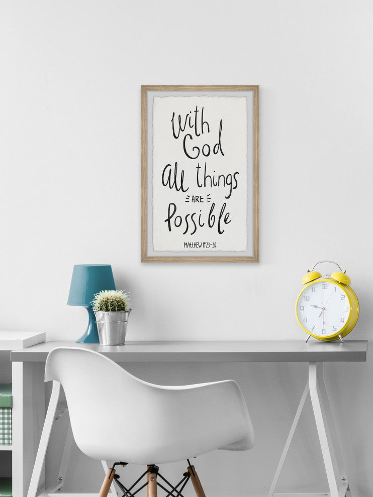 "All Is Possible" Framed Painting Print, 24x36