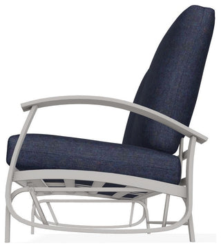Belle Isle Cushion Deep Seating 2-Seat Glider, Indigo/Warm Gray
