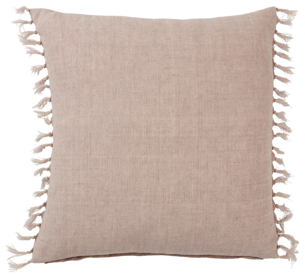 Jaipur Living Majere Solid Blush Poly Fill Pillow 20" Square