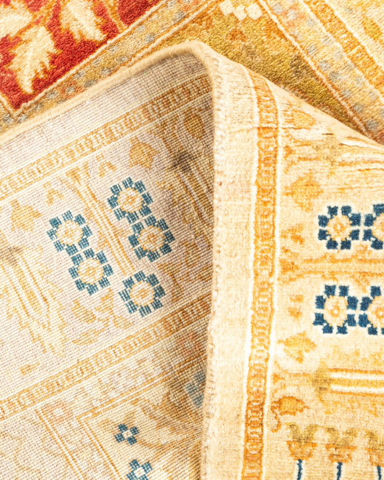 Wuntho One-of-a-Kind Hand-Knotted Runner Ivory, 2'8"x13'1"