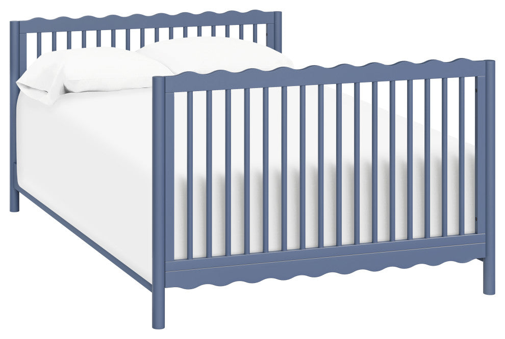 Swell 4-in-1 Convertible Crib With Toddler Bed Conversion Kit, Cove Blue