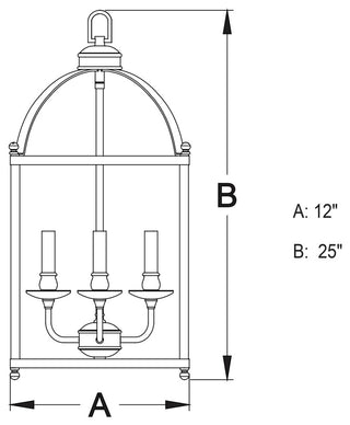 Juliet 6-Light Pendant Architectural Bronze
