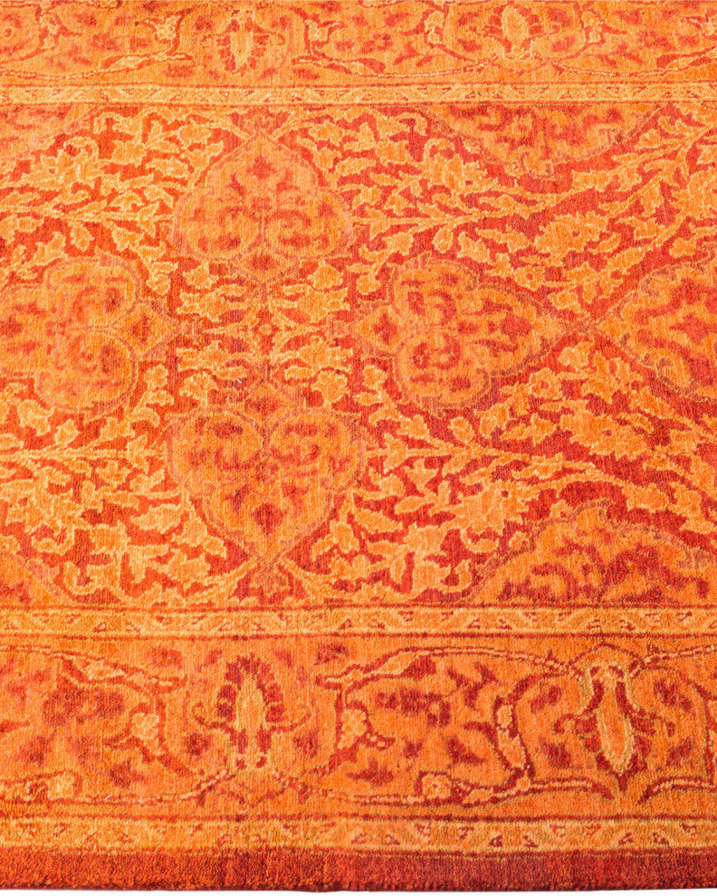 Mogul, One-of-a-Kind Hand-Knotted Area Rug Orange, 2'6"x15'10"