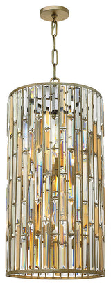 Fredrick Ramond Gemma Large Two Tier Drum, Silver Leaf*