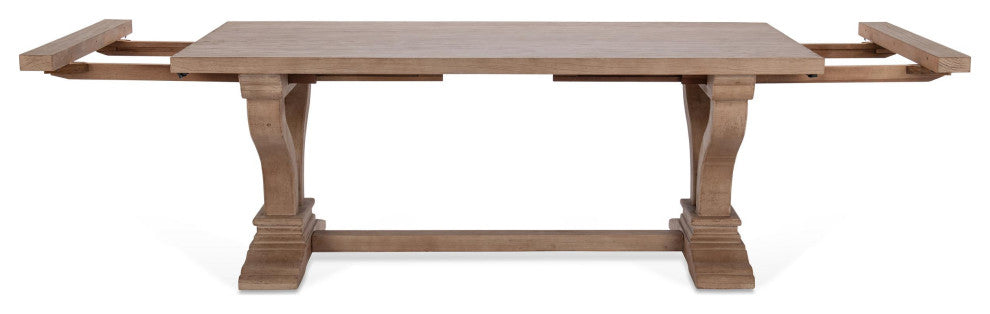 Kosas Home Home Alexander 86"-110" Extendable Dining Table, Antique Brown