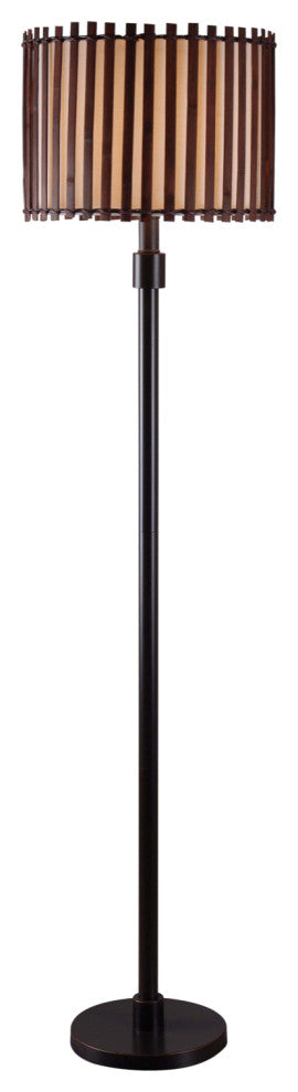 Kenroy 32280BRZ 1-Light Outdoor Floor Lamp, Bora