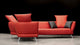 Vitali Microfiber Leather Sectional, Left Corner