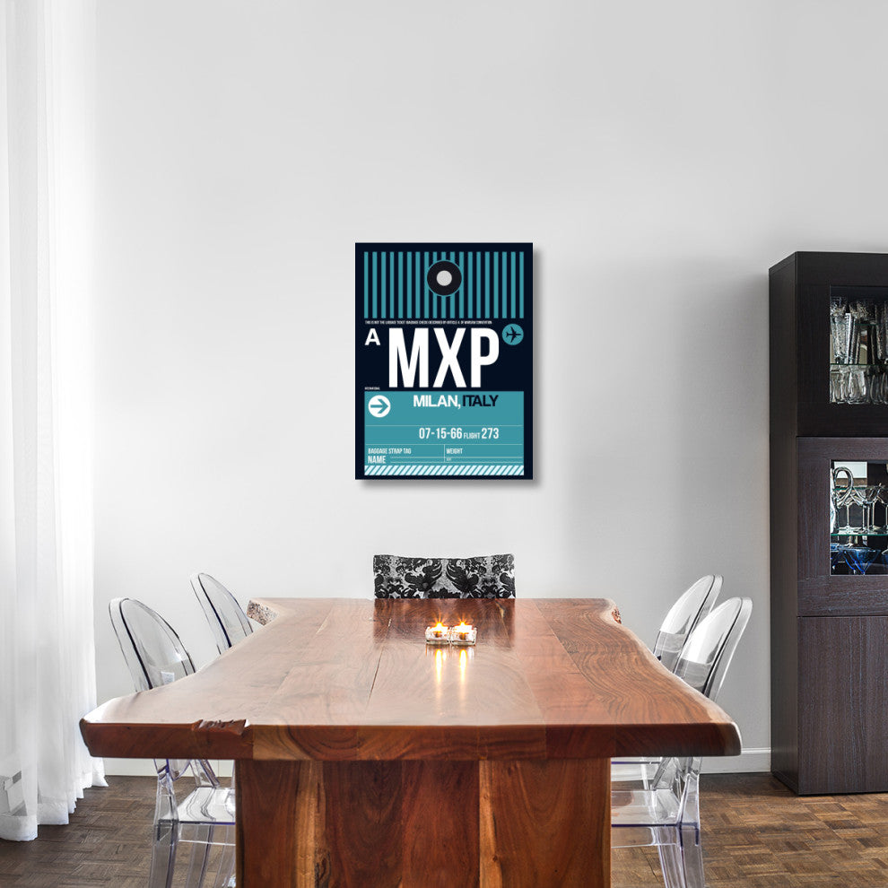 "MXP Milan Luggage Tag 2" Fine Art Print