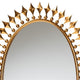 Rogier Modern Glam and Luxe Antique Goldleaf Metal Accent Wall Mirror