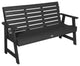 Riverside Garden Bench 5', Black Sand