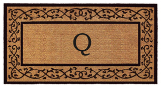 Calloway Mills Abbington Monogram Doormat, 36"x72", Letter Q