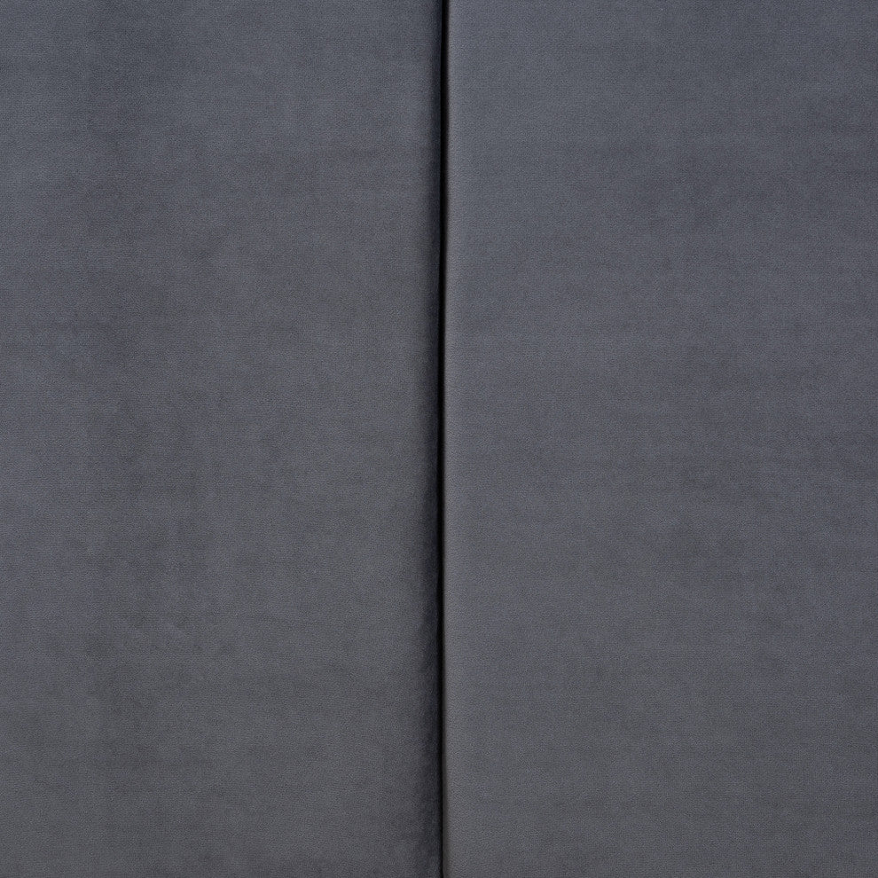 Gulliver Grey Velvet Fabric Upholstered 2-Drawer Daybed