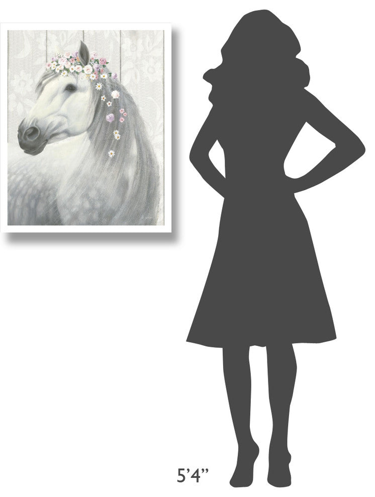 "Spirit Stallion II on Wood" Digital Paper Print by James Wiens, 24"x30"
