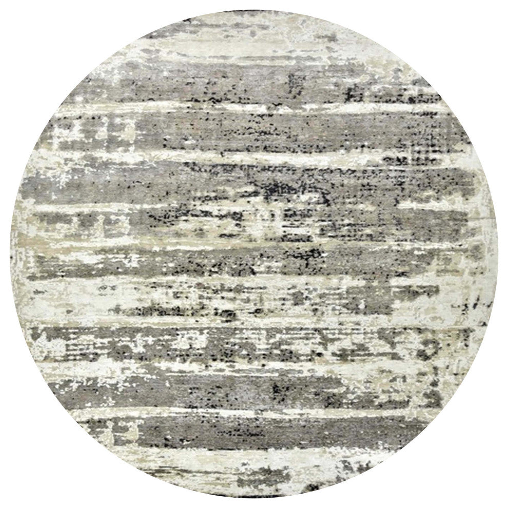 Ahgly Company Indoor Round Mid-Century Modern Area Rugs, 3' Round