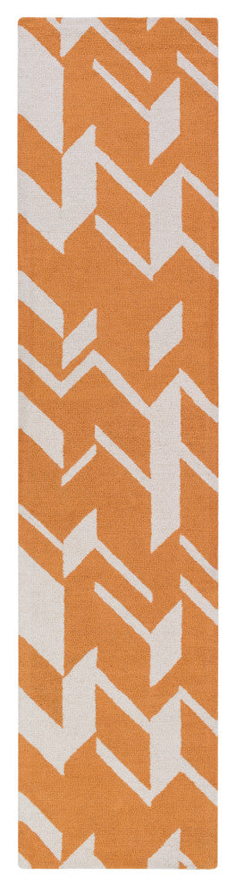 Surya Hilda HDA-2364 7'6"x9'6" Rug, Burnt Orange/Cream