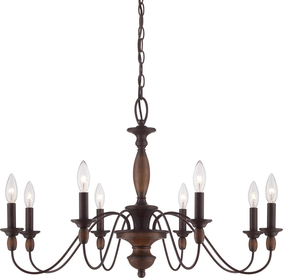 Quoizel Holbrook Eight Light Chandelier HK5008TC