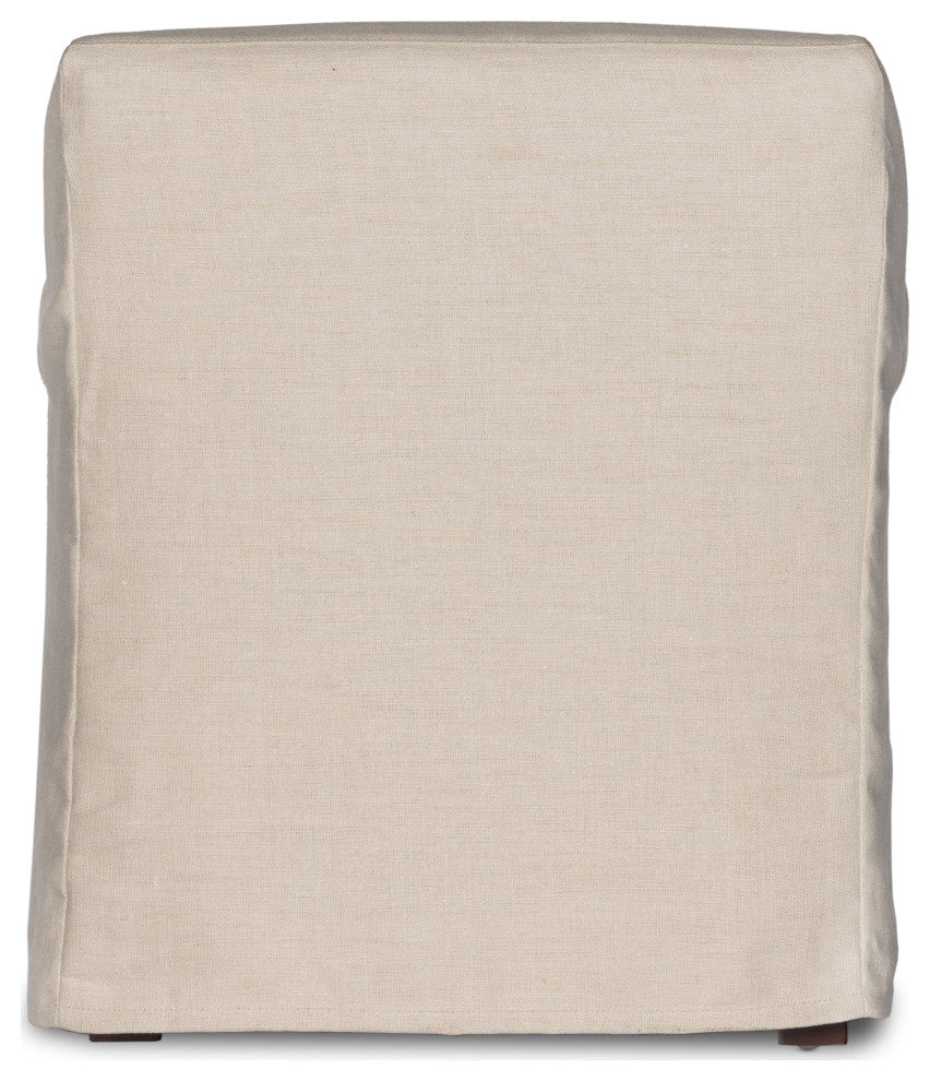 Bridges Slipcover Dining Armchair-Ntrl