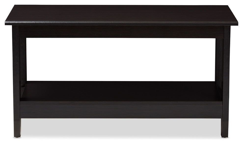 Malena Moderm, Contemporary Wenge Brown Coffee Table