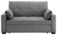 Nantucket Pull-Out Chenille Sleeper Sofa With Accent Pillows, Light Gray, Full