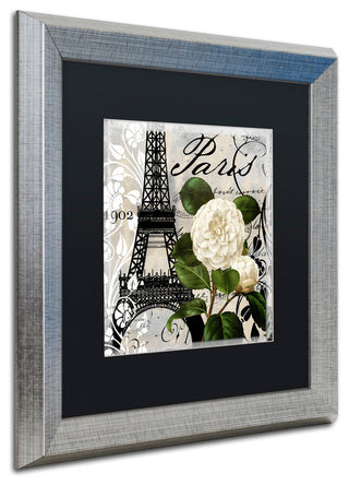 Color Bakery 'Paris Blanc I' Art, Silver Frame, Black Matte, 16"x16"