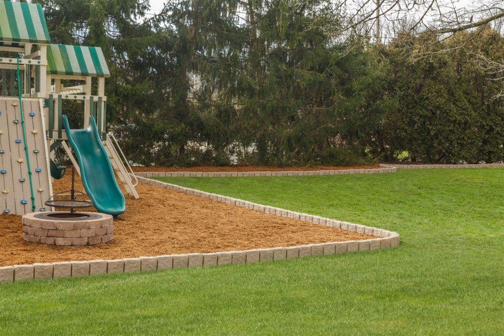 Garden Elements True Form Plastic Sandstone Flex-Wall Landscape Edging, 4 Foot S